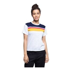 360 Sweater Alexis Short Sleeve T Shirt Color‎ Striped Cotton Size S